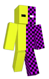 golden fizz and black Minecraft skin — Classic model
