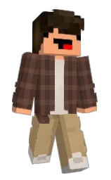 whyuht's Minecraft skin wearing the Menace cape