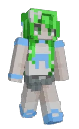 silver rust and jordy blue Minecraft skin — Slim model — first worn by XxPotatoxX7875