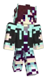 aero blue and mine shaft Minecraft skin — Classic model