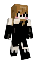 black and copper Minecraft skin — Slim model — first worn by Gaiae