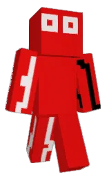 crimson and black Minecraft skin — Classic model — first worn by felix135789