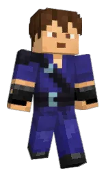 metallic bronze and brown derby Minecraft skin — Classic model — first worn by Ryuzln
