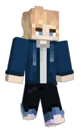 blue zodiac and bunker Minecraft skin — Classic model — first worn by TheHorror_Sq