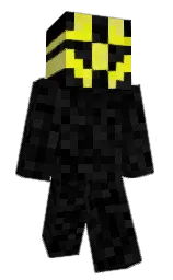 black and cod gray Minecraft skin — Slim model
