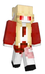 white and putty Minecraft skin — Slim model — first worn by CartersHellhole
