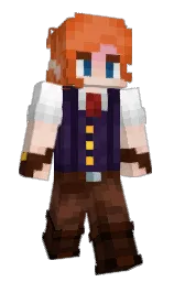 wood bark and flame pea Minecraft skin — Slim model — first worn by fookeach