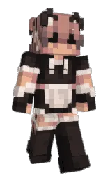 Foss1c's Minecraft skin wearing the Purple Heart cape