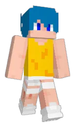 deep cerulean and supernova Minecraft skin — Classic model — first worn by Pedator_X