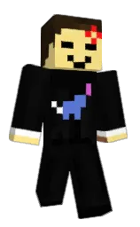 cod gray and golden glow Minecraft skin — Classic model — first worn by TonyPapony
