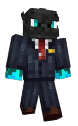 Dragondevi1's Minecraft skin wearing the Mojang Office cape