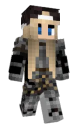black and tan Minecraft skin — Classic model — first worn by Moonlitwolf1