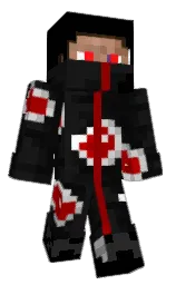 black and cod gray Minecraft skin — Classic model