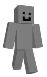 gray and black Minecraft skin — Classic model