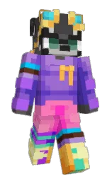 Ravencl4w's Minecraft skin wearing the Aurora cape