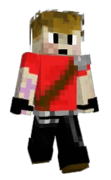 black and pomegranate Minecraft skin — Slim model