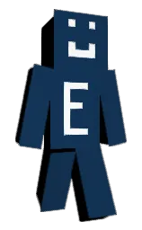 blue zodiac and white Minecraft skin — Classic model