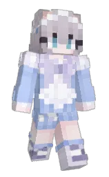 zircon and titan white Minecraft skin — Slim model