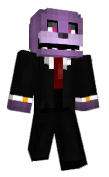 black and cod gray Minecraft skin — Classic model