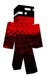black and guardsman red Minecraft skin — Classic model