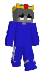 persian blue and black Minecraft skin — Slim model