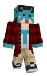 white and rustic red Minecraft skin — Classic model