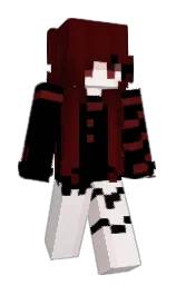 Luware's Minecraft skin wearing the Menace cape