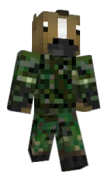HDR's Minecraft skin wearing the 15th Anniversary cape