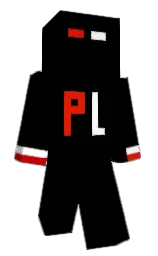 black and white Minecraft skin — Classic model — first worn by Mati2021