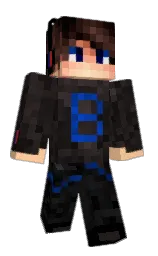 black and corvette Minecraft skin — Slim model