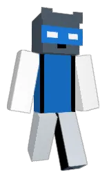 river bed and white Minecraft skin — Classic model