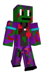 dark fern and kingfisher daisy Minecraft skin — Classic model — first worn by Antopros885
