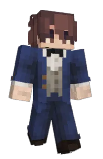 Front of Detalor's skin