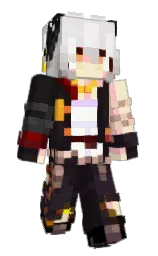 sluczifer's Minecraft skin wearing the MCC 15th Year cape