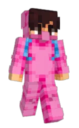 hot pink and carnation pink Minecraft skin — Slim model