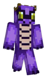 black and purple heart Minecraft skin — Classic model — first worn by wolfhouse520