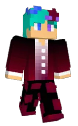 PetaZedrok's Minecraft skin wearing the Aurora cape