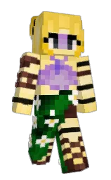 rose white and cape honey Minecraft skin — Slim model — first worn by SimplyAnxio