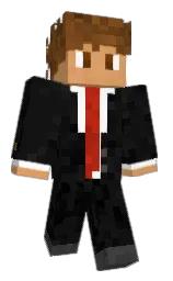 white and cod gray Minecraft skin — Classic model — first worn by DaSchmo