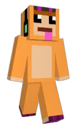yellow orange and manhattan Minecraft skin — Classic model