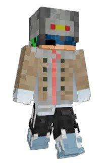 Front of MinecraftFire1's skin