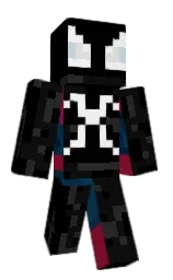 black and cod gray Minecraft skin — Classic model