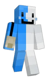 iron and dodger blue Minecraft skin — Classic model