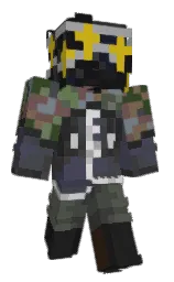 gun powder and abbey Minecraft skin — Classic model — first worn by tunnelratgd