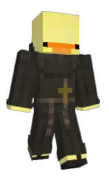 Lioncrame's Minecraft skin wearing the Menace cape