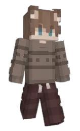 sand dune and woody brown Minecraft skin — Slim model