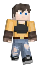 cream can and slate gray Minecraft skin — Classic model