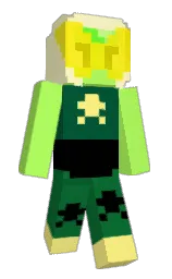 green yellow and lemon chiffon Minecraft skin — Slim model
