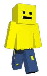 yellow and chambray Minecraft skin — Classic model