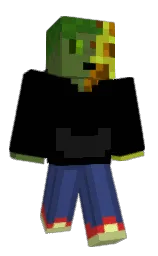 black and rhino Minecraft skin — Classic model — first worn by brickboy880